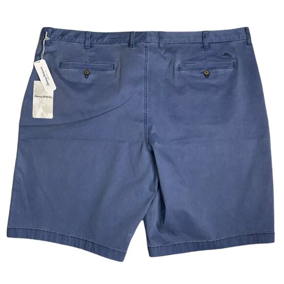 Tommy Bahama Mens Big & Tall 44LG Port Side Blue Stretch Boracay Chino Shorts - Picture 2 of 5